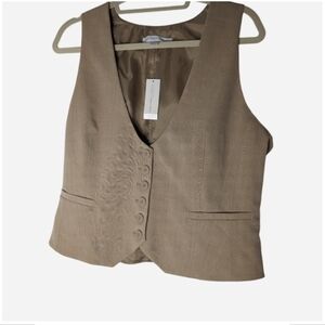 New York & Company Beige Vest